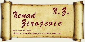 Nenad Zirojević vizit kartica